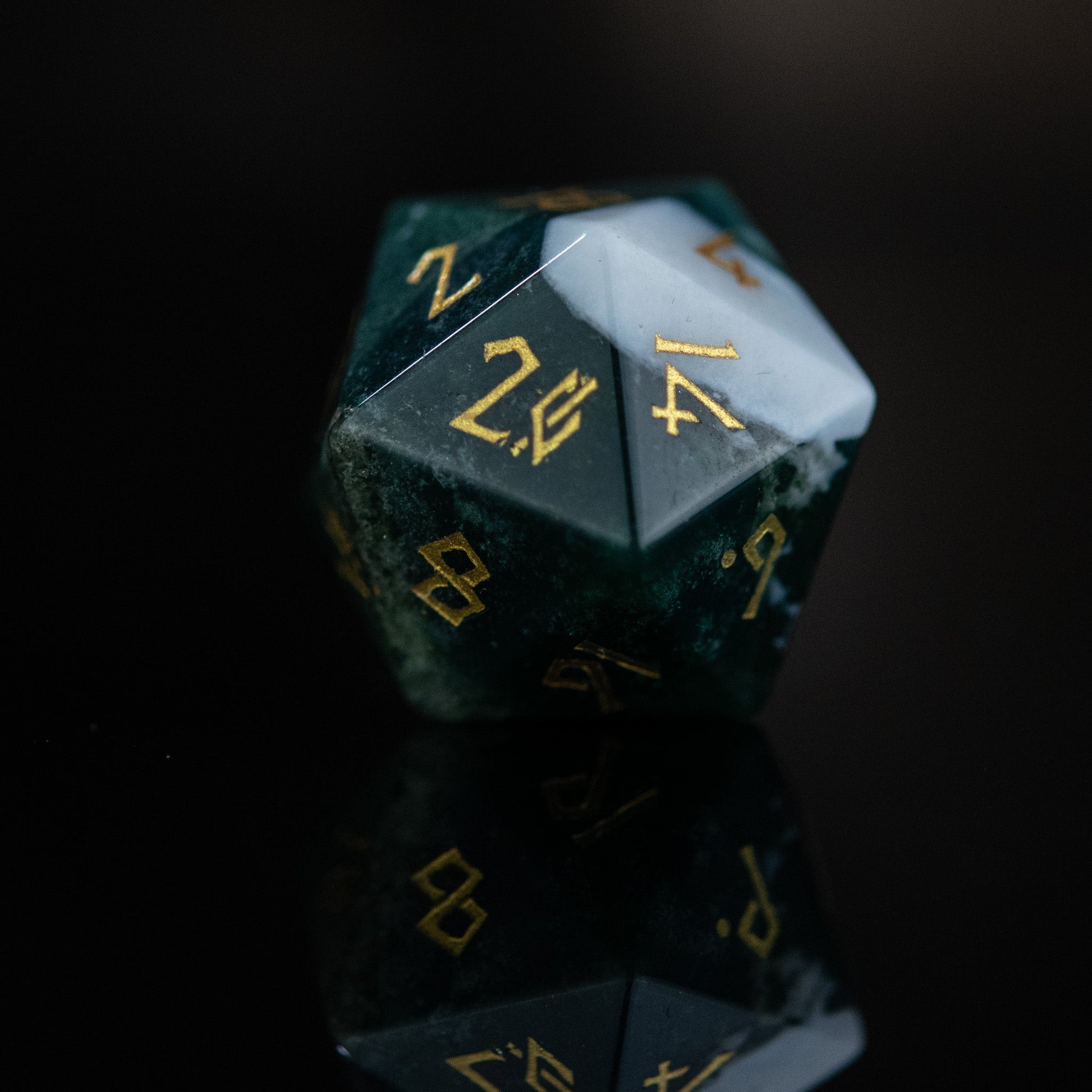 Indian Agate Stone Dice Set