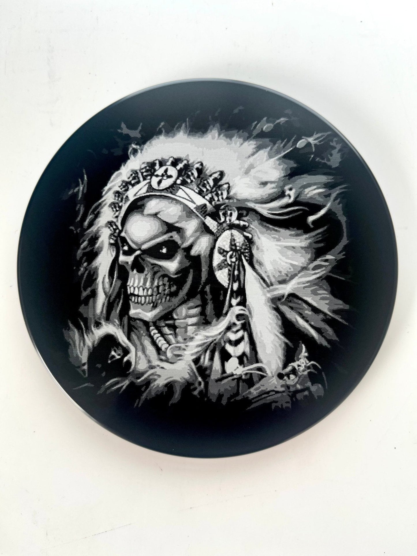 Indian Headdress Skull Hitch Cover