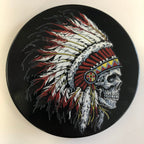 Indian Skull Headdress Hitch Cover