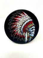 Indian Skull Headdress Hitch Cover
