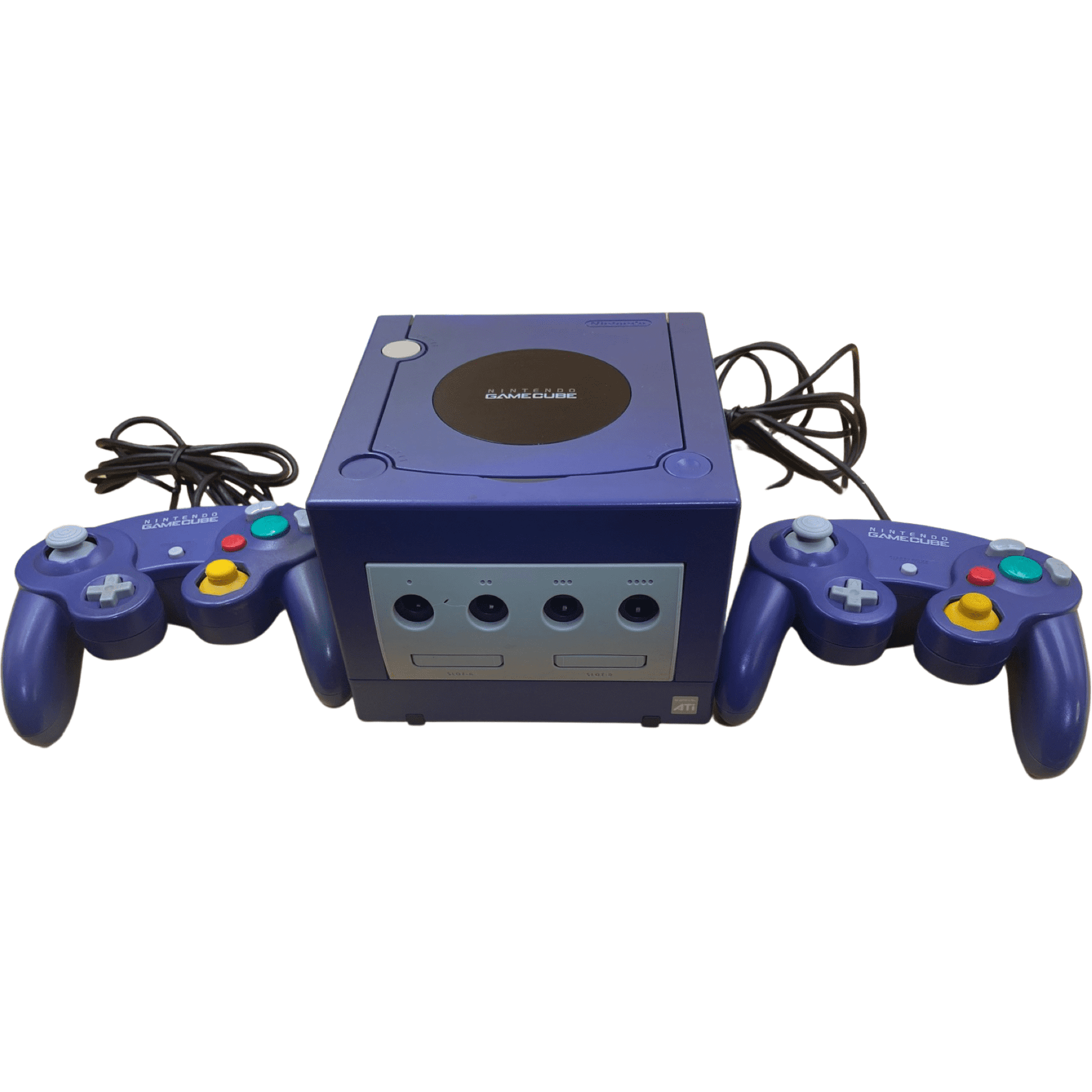 Indigo GameCube System (with 2 Original NGC Controllers)