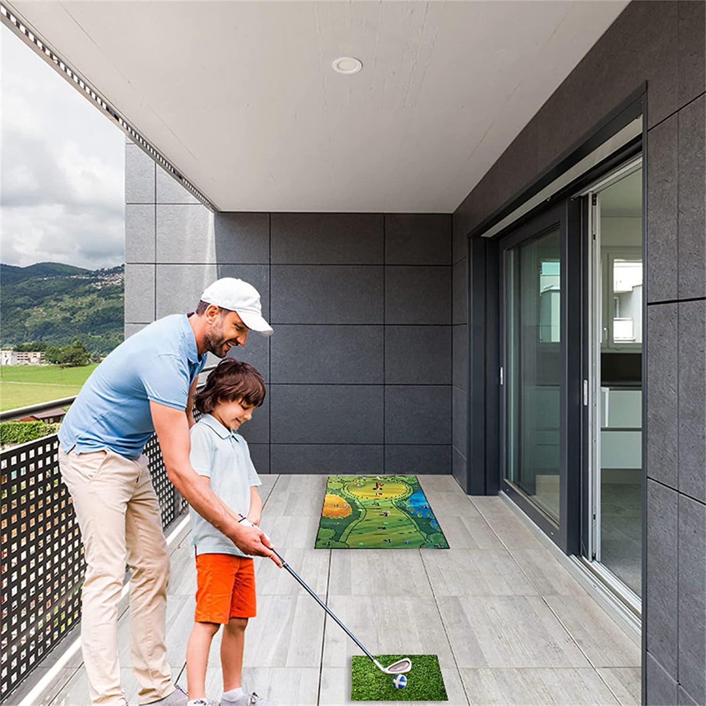 Indoor Golf Game Set with Optional Clubs