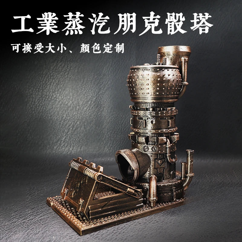 Industrial Steampunk Dice Tower Can Customize Color Running Group Board