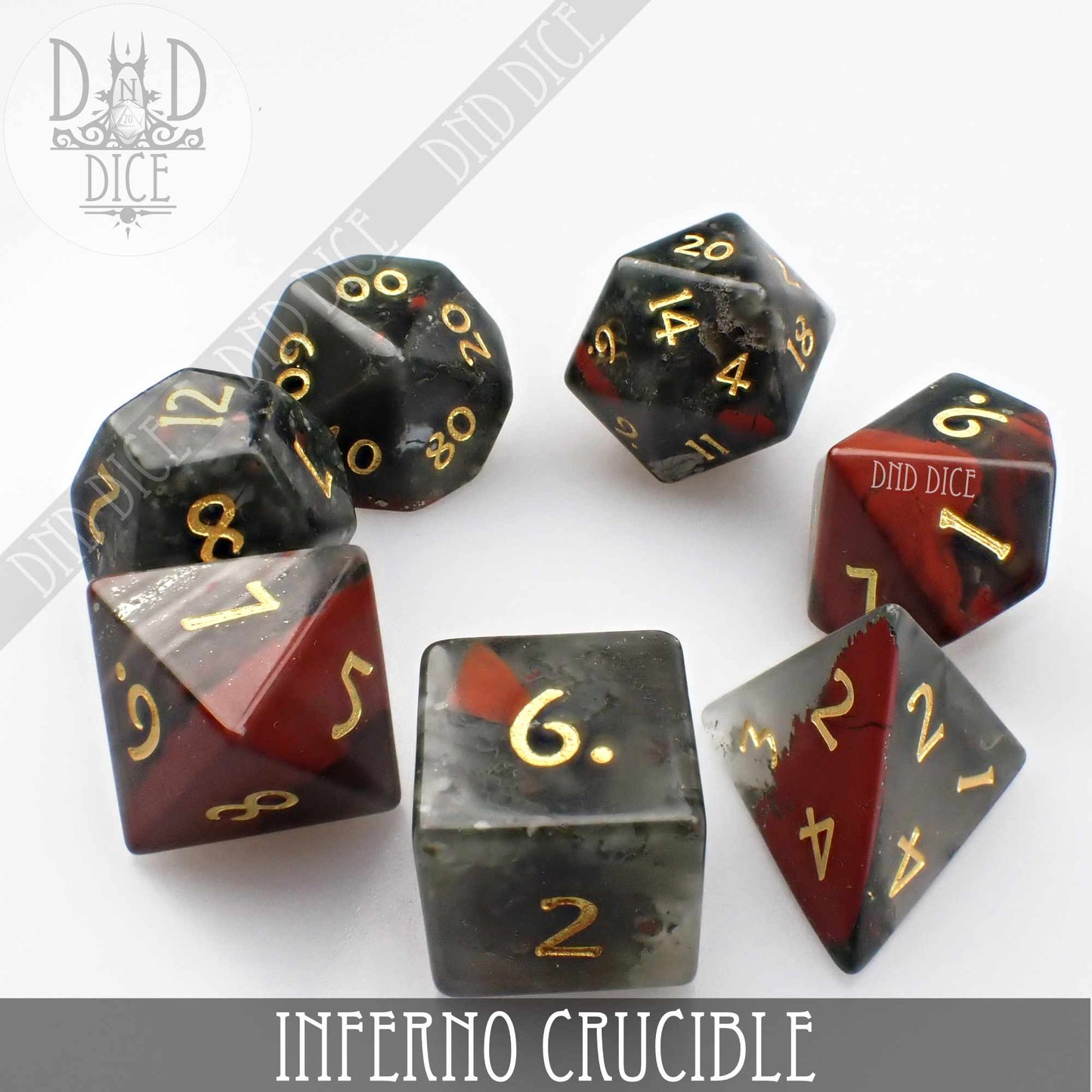 Inferno Crucible Bloodstone Dice Set (Gift Box)