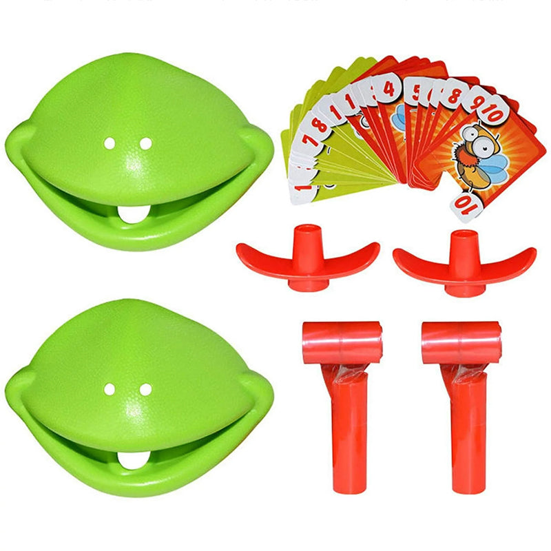 Interactive Family Toy Tongue Sticking Out Board Game in Frog Design