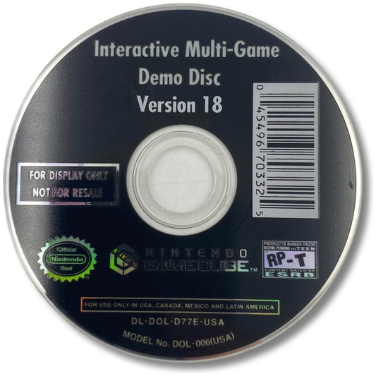 Interactive Multi-Game Demo Disc Version 18 - Nintendo GameCube (LOOSE) - Disc Only