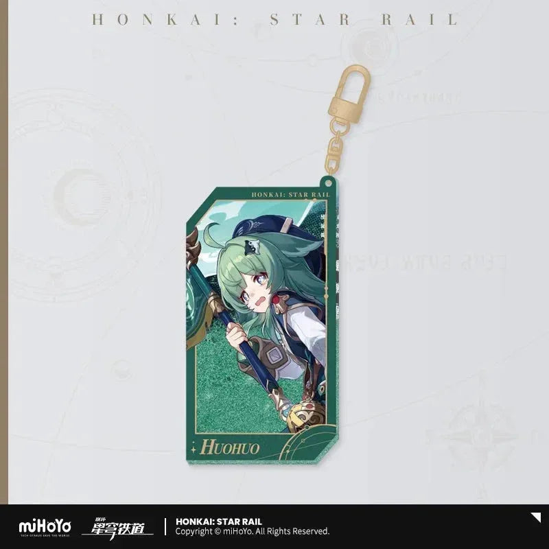 Invitation From The Stellar Series Glitter Quicksand Acrylic Keychain Honkai: Star Rail