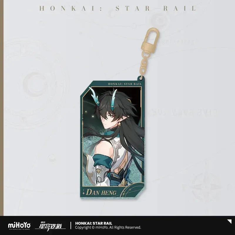 Invitation From The Stellar Series Glitter Quicksand Acrylic Keychain Honkai: Star Rail