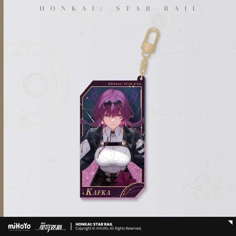 Invitation From The Stellar Series Glitter Quicksand Acrylic Keychain Honkai: Star Rail
