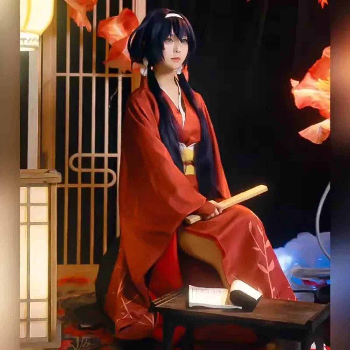 Izumi Kyouka Cosplay Costume – Bungou Stray Dogs Kimono with Wig - S / Costume Only