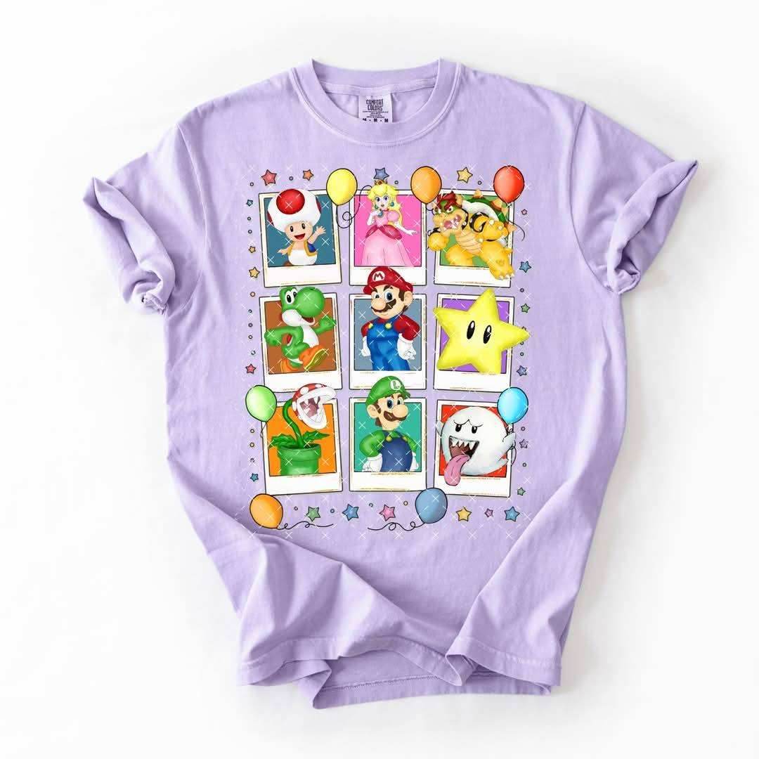 Mario Polaroid Graphic Tee - S