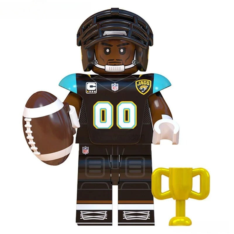 Jacksonville Jaguars NFL Football Teams Lego Minifigures Custom Toys