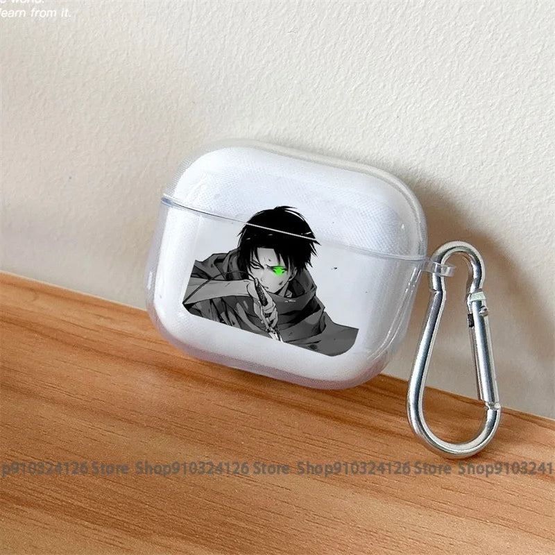 Japan Anime Attack on Titan Case For Apple AirpodsPro Headphone Shockproof Protection Air Pods4 Pro 1/2/3Earphone Box Soft Cover