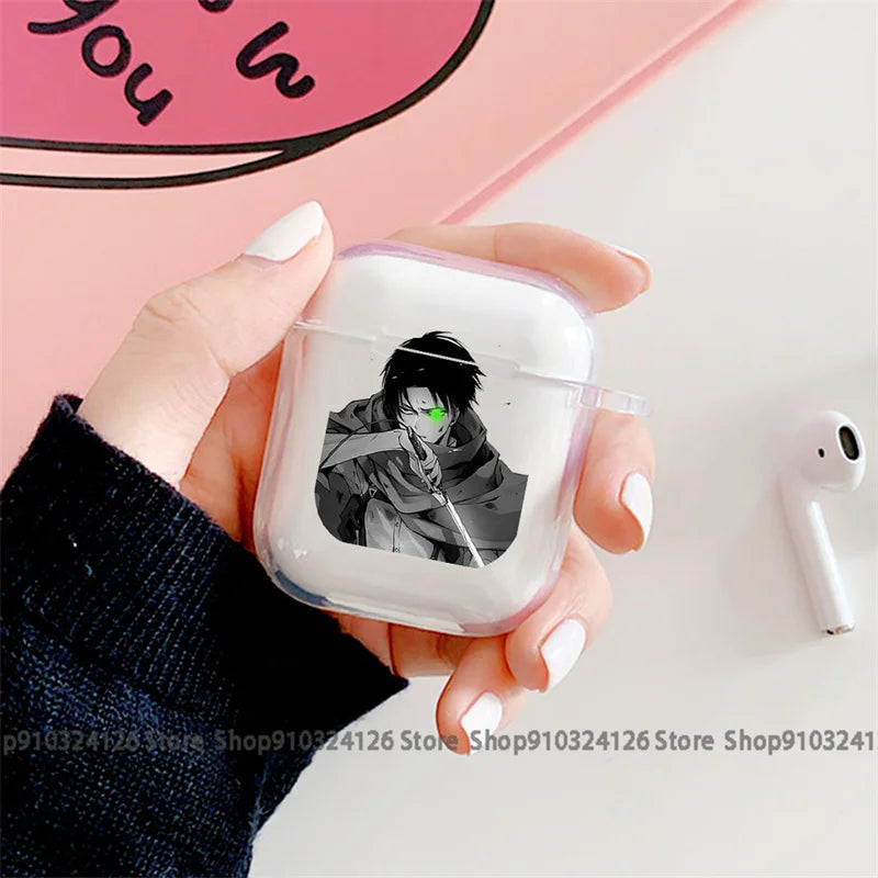 Japan Anime Attack on Titan Case For Apple AirpodsPro Headphone Shockproof Protection Air Pods4 Pro 1/2/3Earphone Box Soft Cover