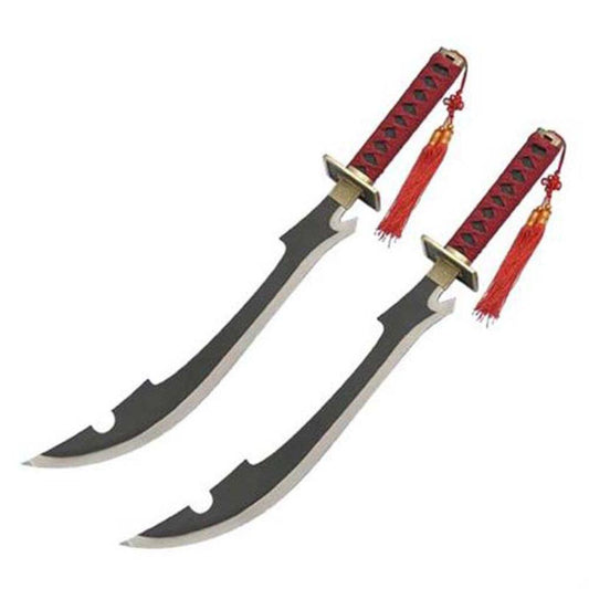 Japanese Scimitar Anime Kyouraku Shunsui Twin Sword Set