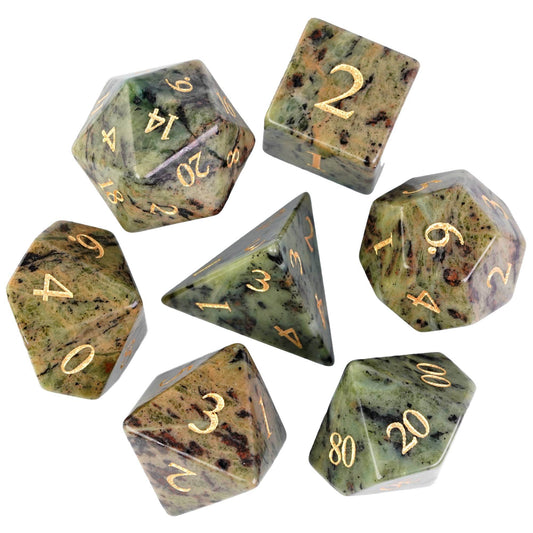Jasper Gemstone Dice Set - 
