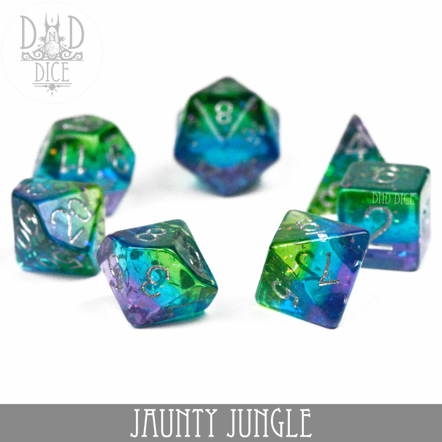 Jaunty Jungle Dice Set