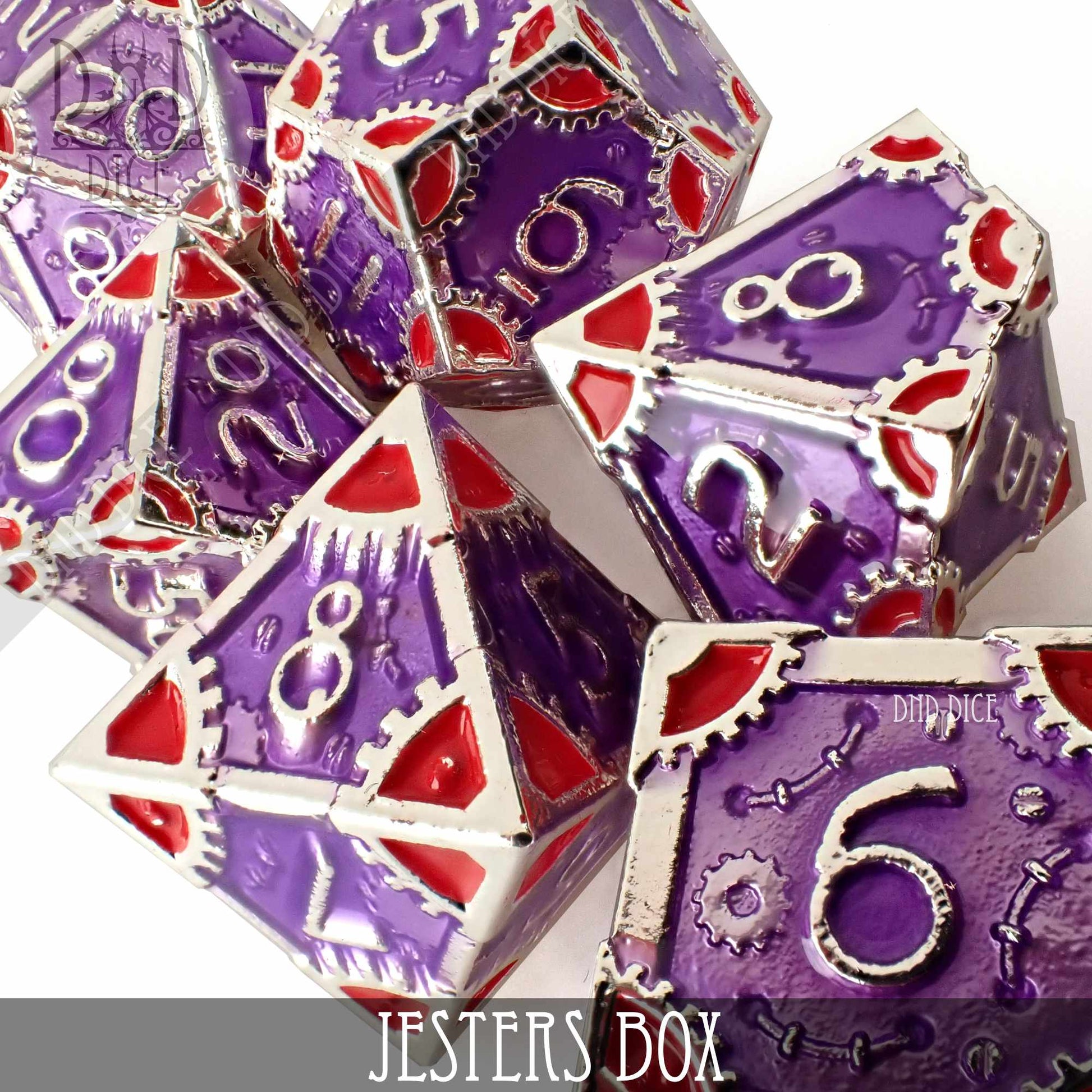 Jesters Box Metal Dice Set