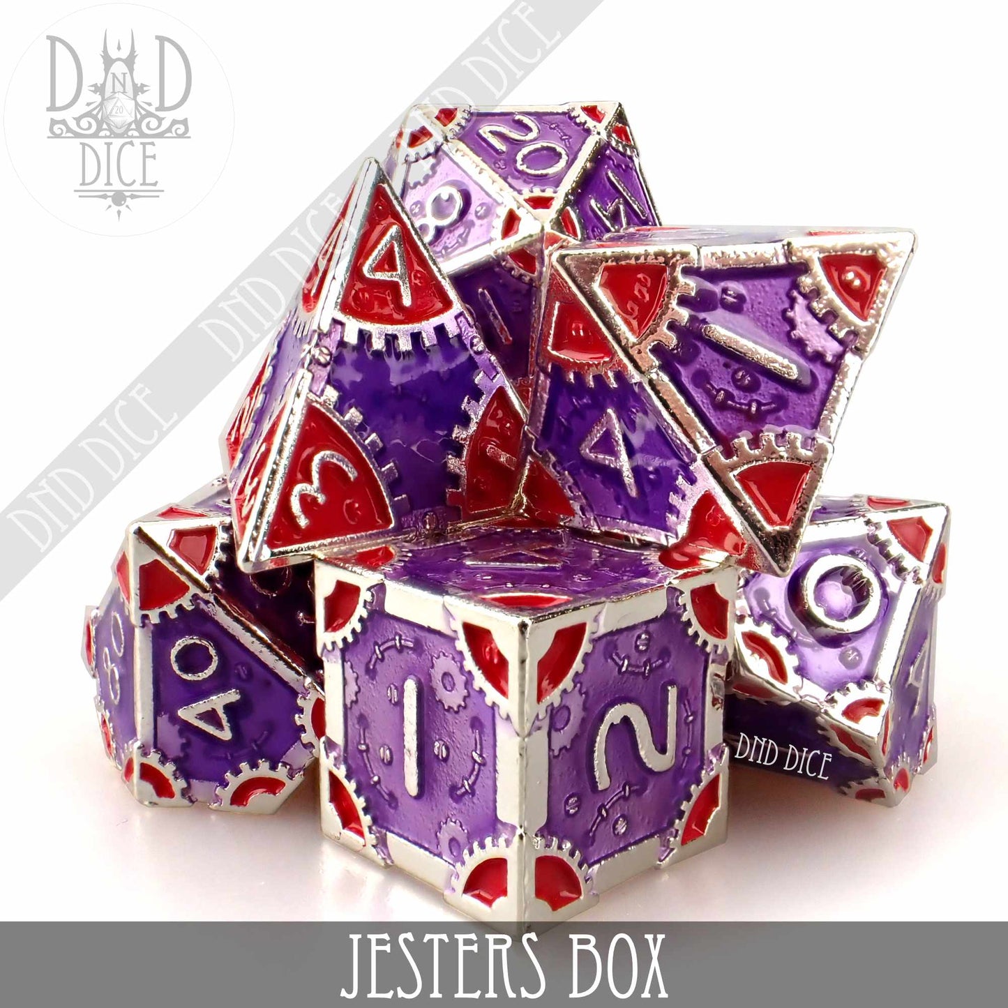 Jesters Box Metal Dice Set