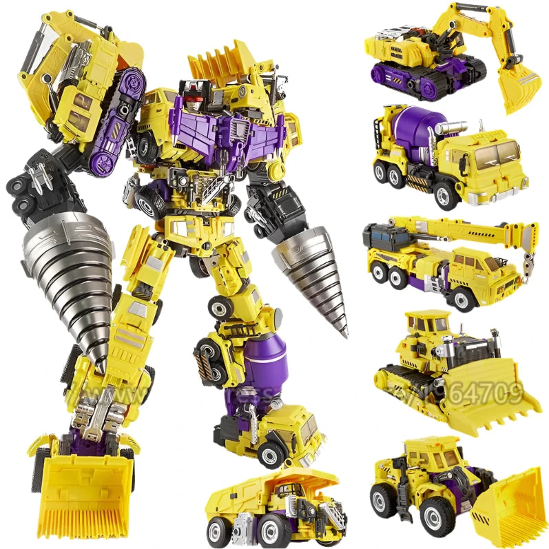 Jinbao 5 In 1 45 cm Big Transformation Predaking Toys Anime Devastator KO G1 Robot Action Figure Model Boy Children Kid Gift