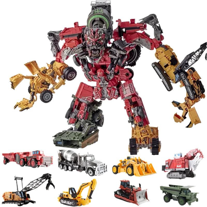 Jinbao 5 In 1 45 cm Big Transformation Predaking Toys Anime Devastator KO G1 Robot Action Figure Model Boy Children Kid Gift