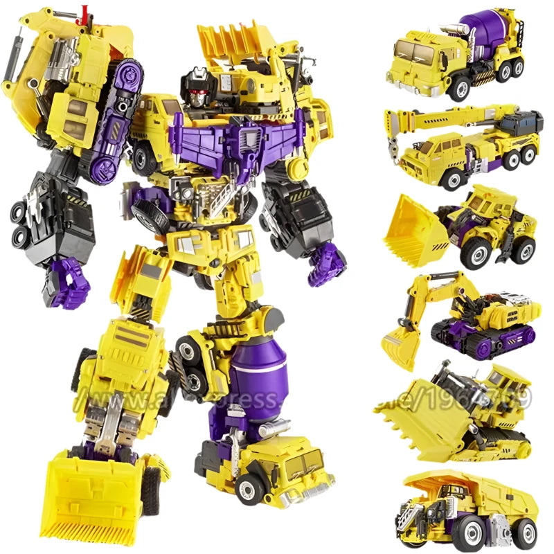 Jinbao 5 In 1 45 cm Big Transformation Predaking Toys Anime Devastator KO G1 Robot Action Figure Model Boy Children Kid Gift