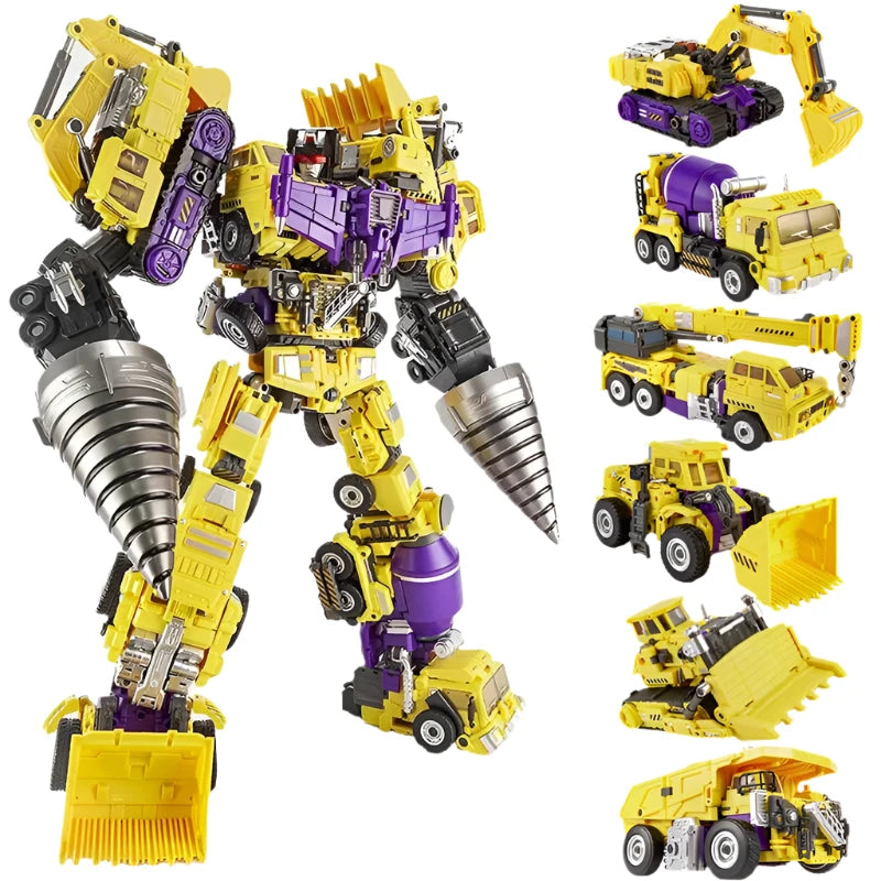 Jinbao 5 In 1 45 cm Big Transformation Predaking Toys Anime Devastator KO G1 Robot Action Figure Model Boy Children Kid Gift