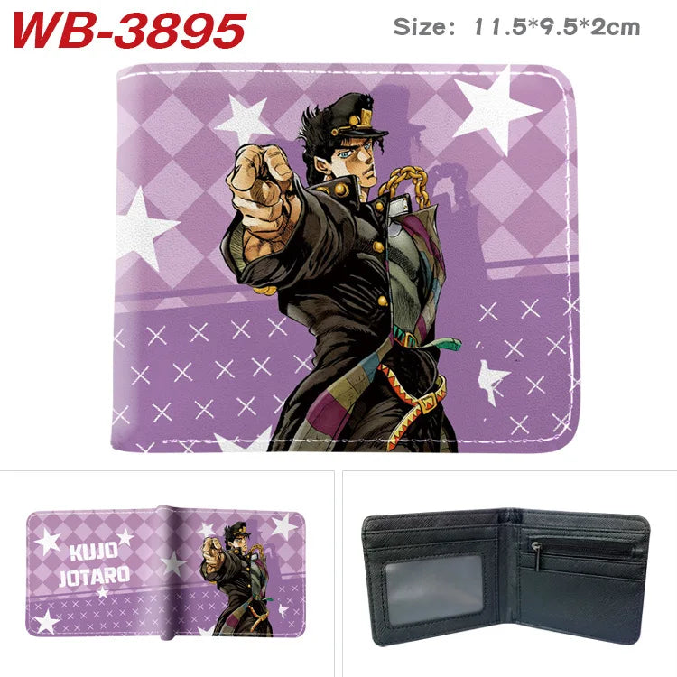 Jojo Bizarre Adventure Anime Cartoon Wallet Coin Purse with Card Holder