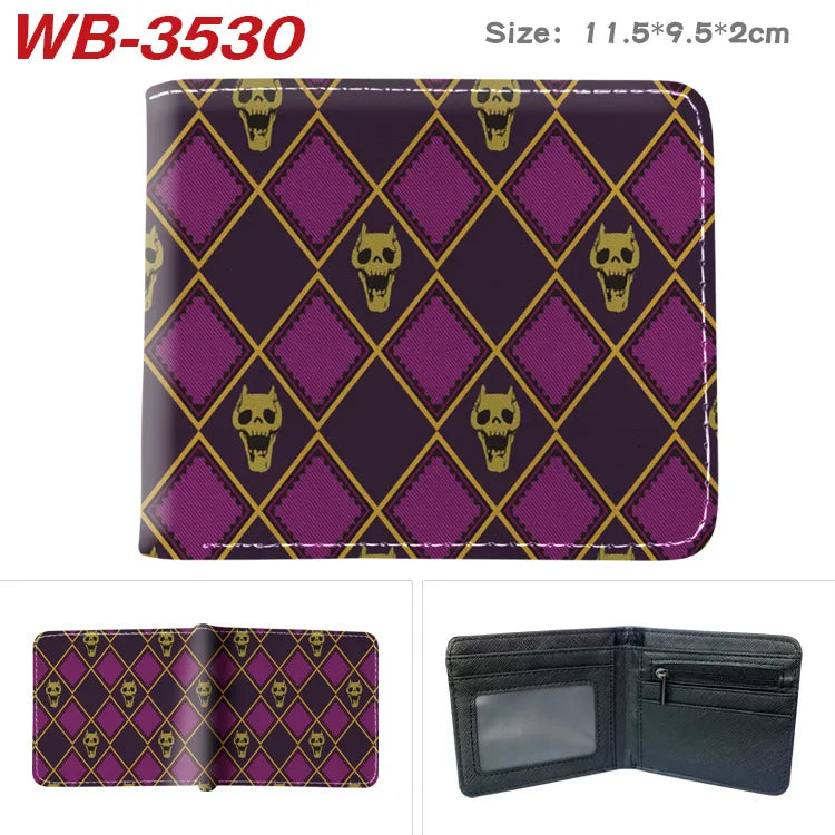 Jojo Bizarre Adventure Anime Cartoon Wallet Coin Purse with Card Holder