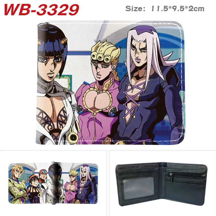 Jojo Bizarre Adventure Anime Cartoon Wallet Coin Purse with Card Holder