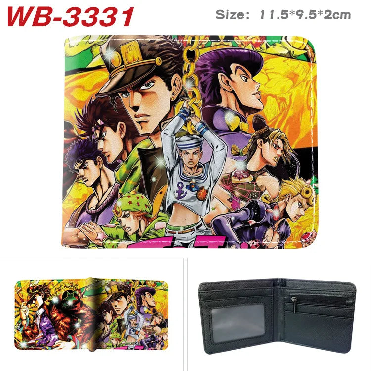 Jojo Bizarre Adventure Anime Cartoon Wallet Coin Purse with Card Holder