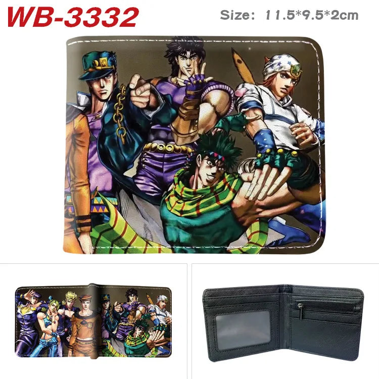 Jojo Bizarre Adventure Anime Cartoon Wallet Coin Purse with Card Holder