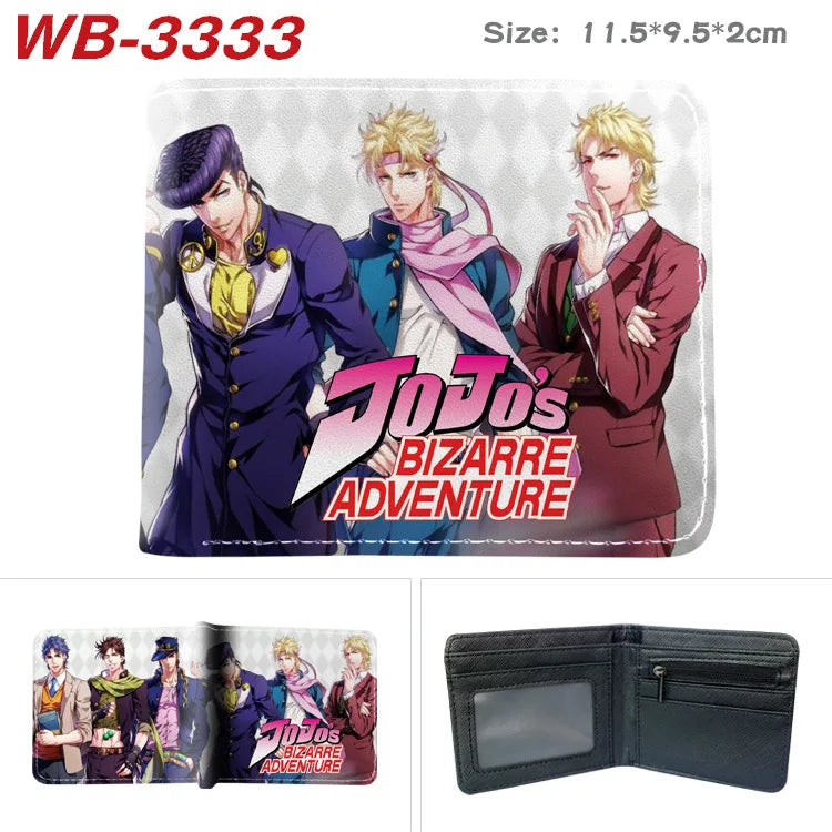 Jojo Bizarre Adventure Anime Cartoon Wallet Coin Purse with Card Holder