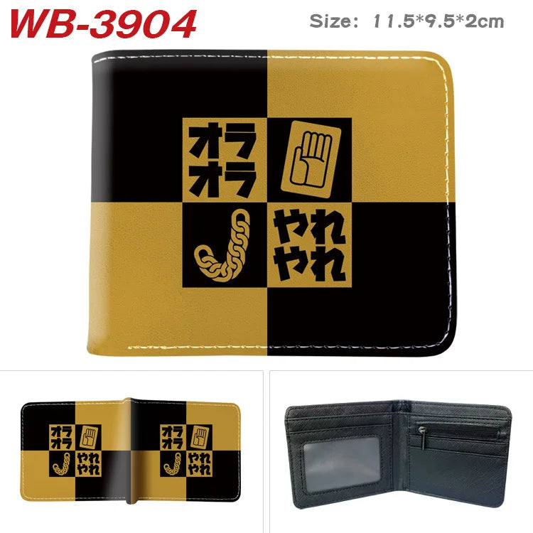 Jojo Bizarre Adventure Anime Cartoon Wallet Coin Purse with Card Holder