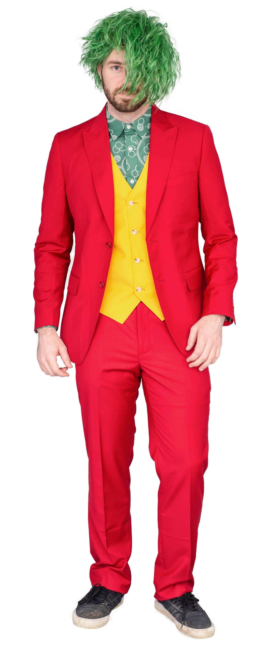 Joker Psycho Clown Costume Set - M