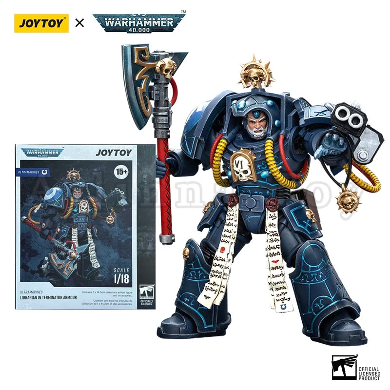 JOYTOY 1/18 Action Figure 40K New Ultra Squads & Mechas Severus Agemman Desolation Librarian  Anime Military Model