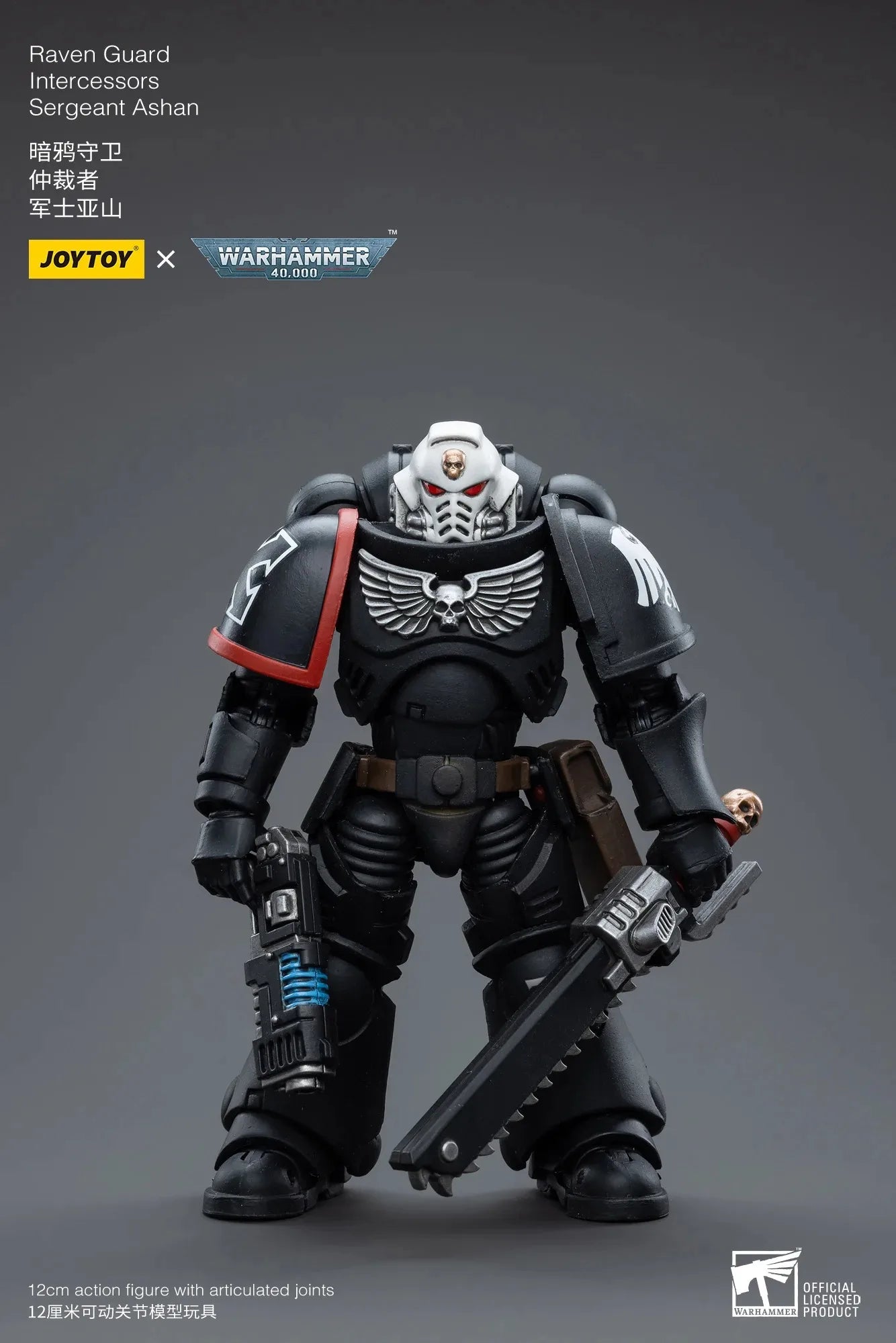 Joytoy Action Figure 40K Raven Guard Intercessors Series Anime Model Toy 1/18