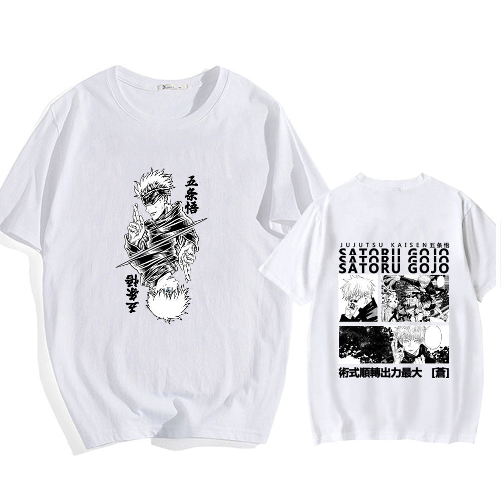 Jujutsu Kaisen Satoru Gojo Print Men's T-Shirt Summer Shirts