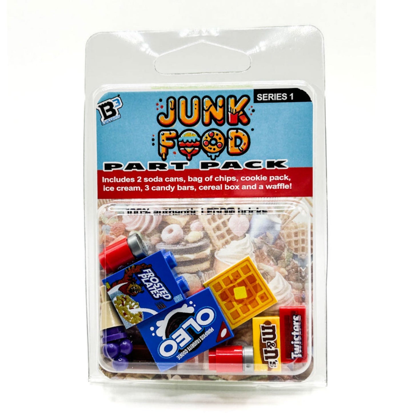 Junk Food Pack (Series 1) made from LEGO parts - B3 Customs