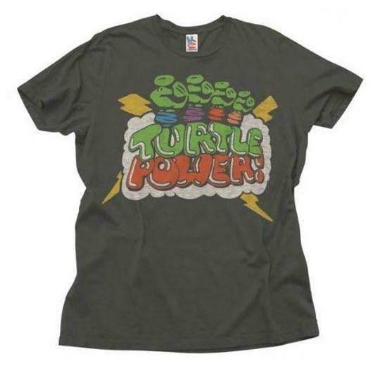 Junk Food Teenage Mutant Ninja Turtles Turtle Power Adult Black T-Shirt - S