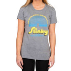 Juno Slinky Spring Walking Toy Gray Juniors T-Shirt - S