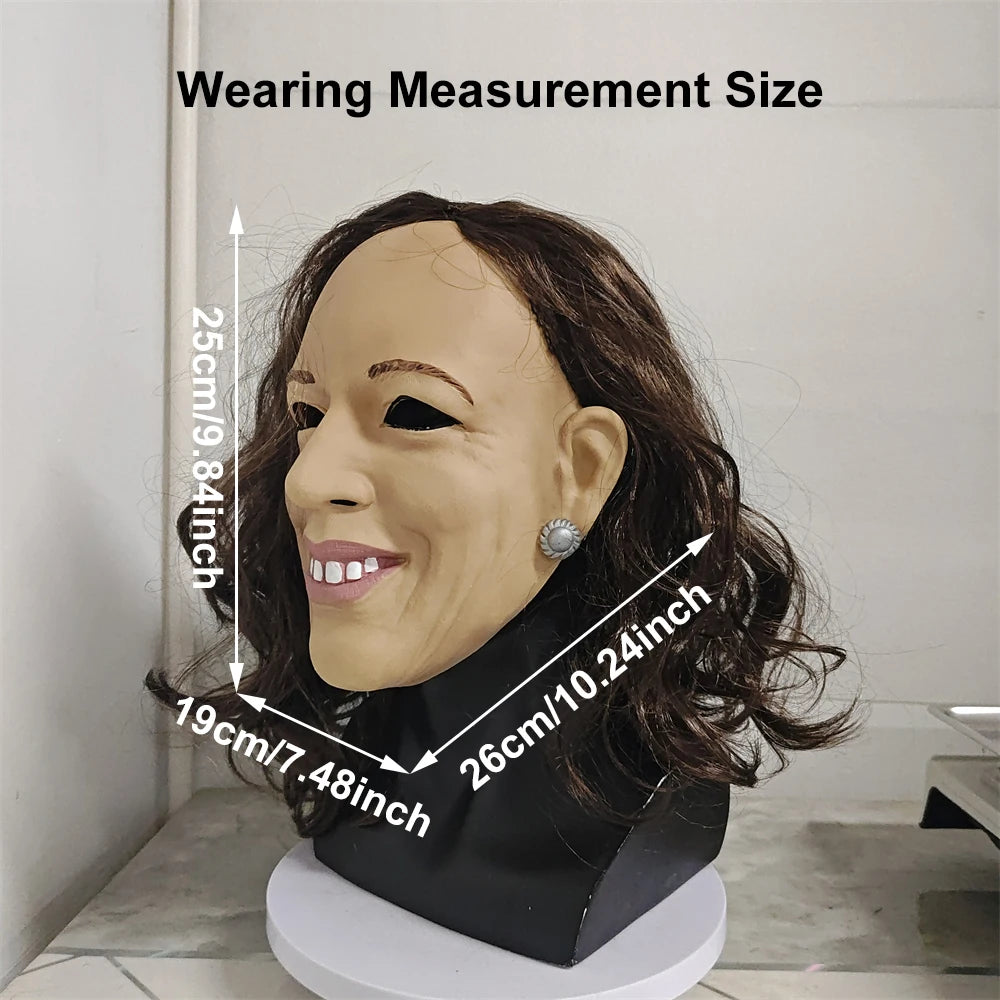 Kamala Harris Mask Halloween Cosplay Putin Trump Costume Props Holiday Gifts Fans Headwear Mask Voting President Head Cover