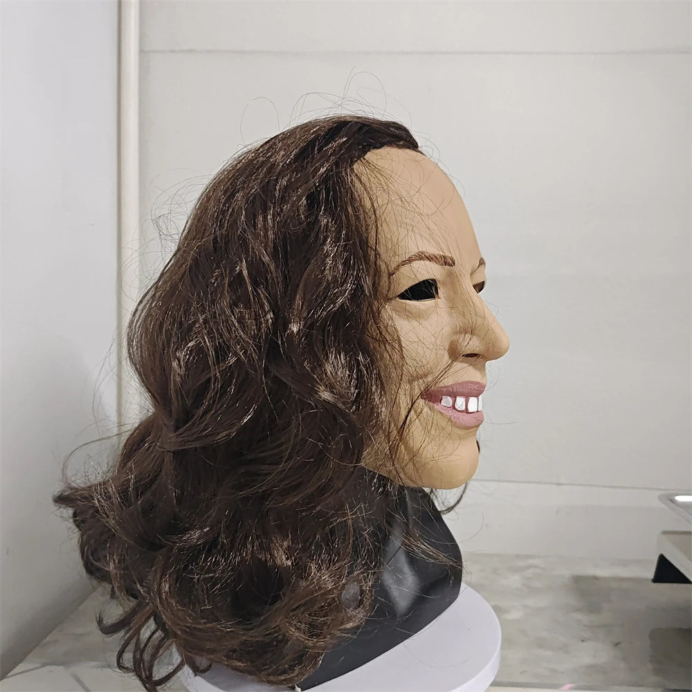 Kamala Harris Mask Halloween Cosplay Putin Trump Costume Props Holiday Gifts Fans Headwear Mask Voting President Head Cover