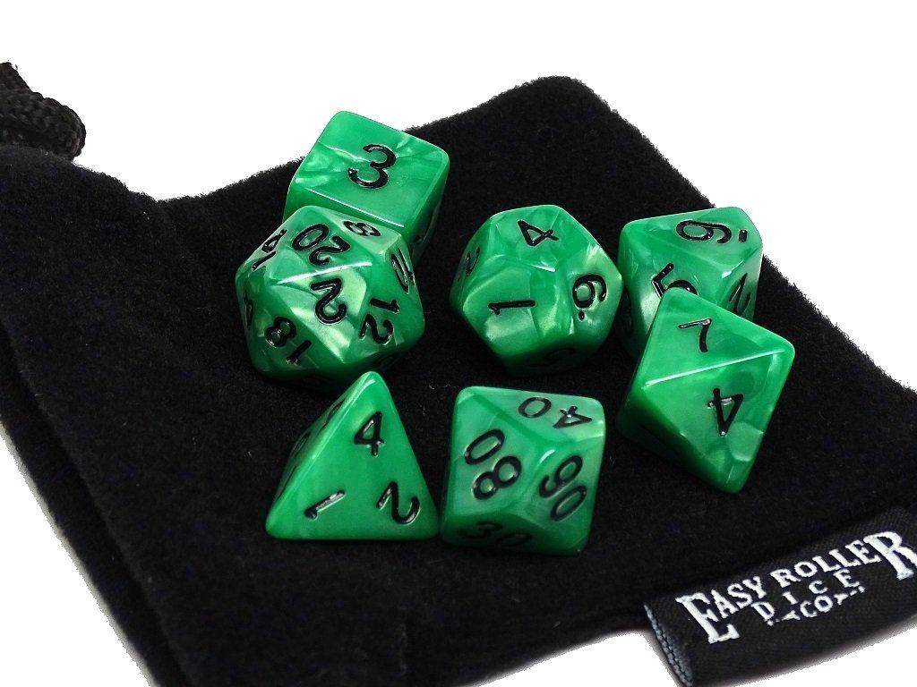 Kelly Green Marble - 7 Piece Set - 