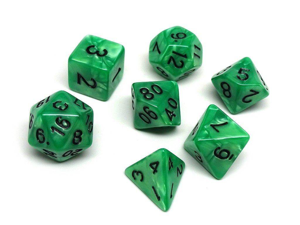 Kelly Green Marble - 7 Piece Set - 