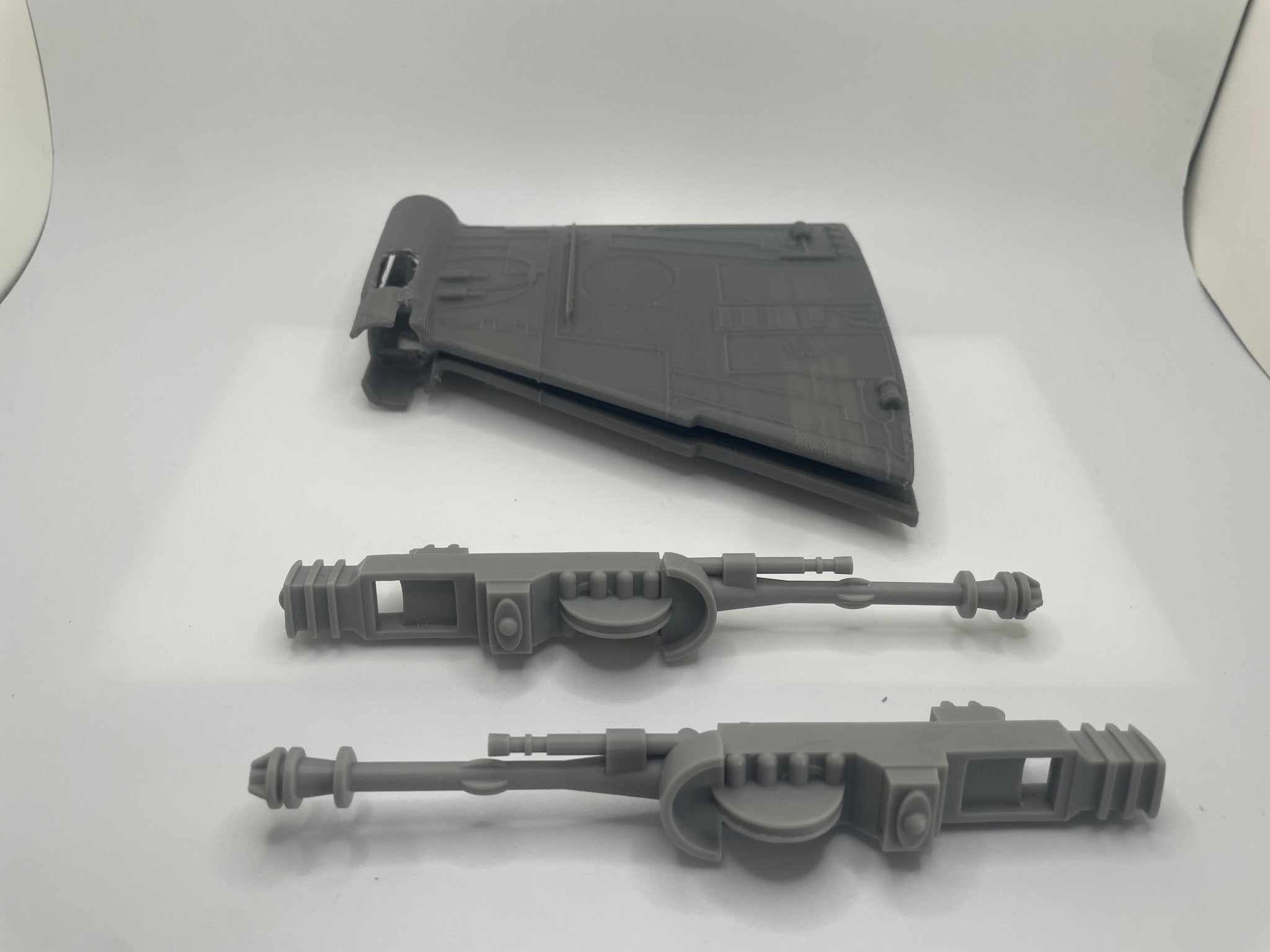 Kenner B-Wing fighter Top and Bottom & Cannons set REPRO