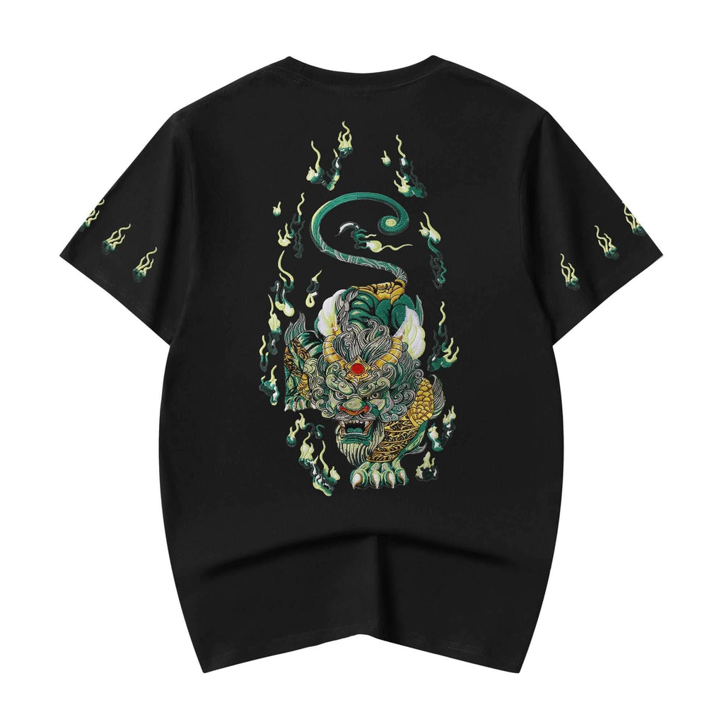 KH2820 Emerald Kirin Embroidery Tee - Black / S