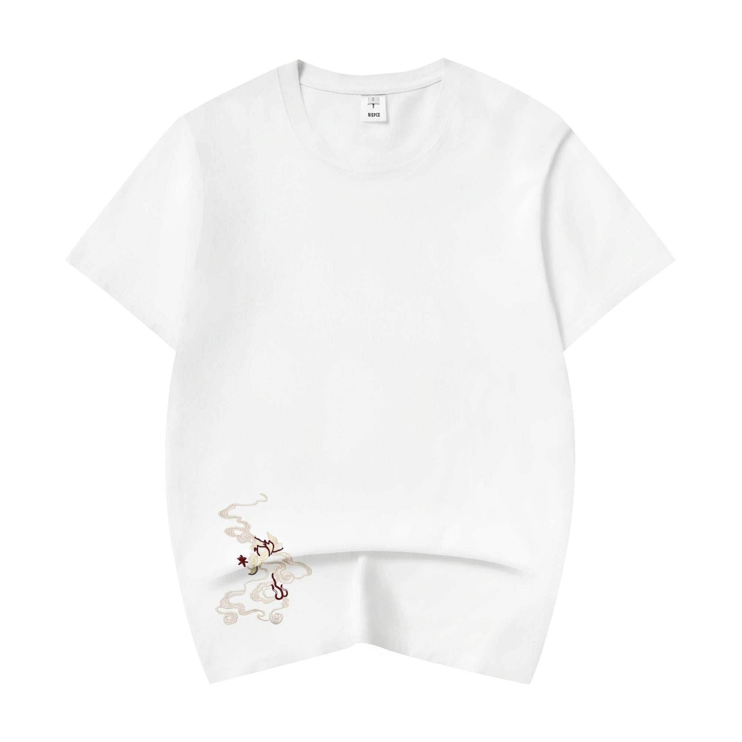 KH617 Rebirth of the Phoenix Embroidery Tee - White / S