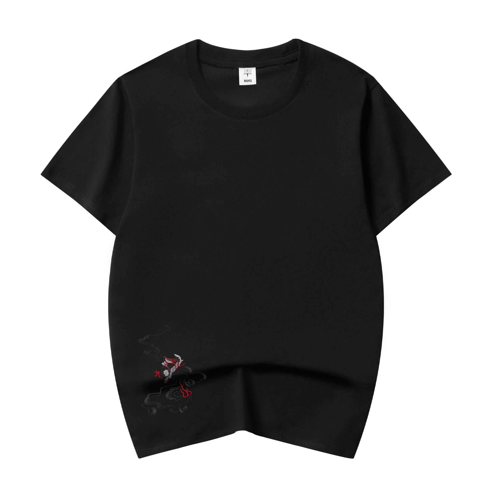 KH617 Rebirth of the Phoenix Embroidery Tee - White / S