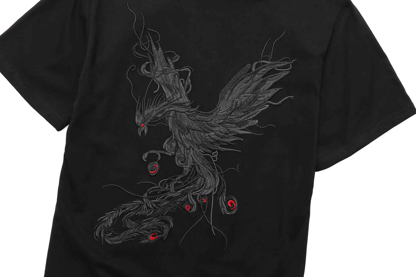 KH617 Rebirth of the Phoenix Embroidery Tee - White / S